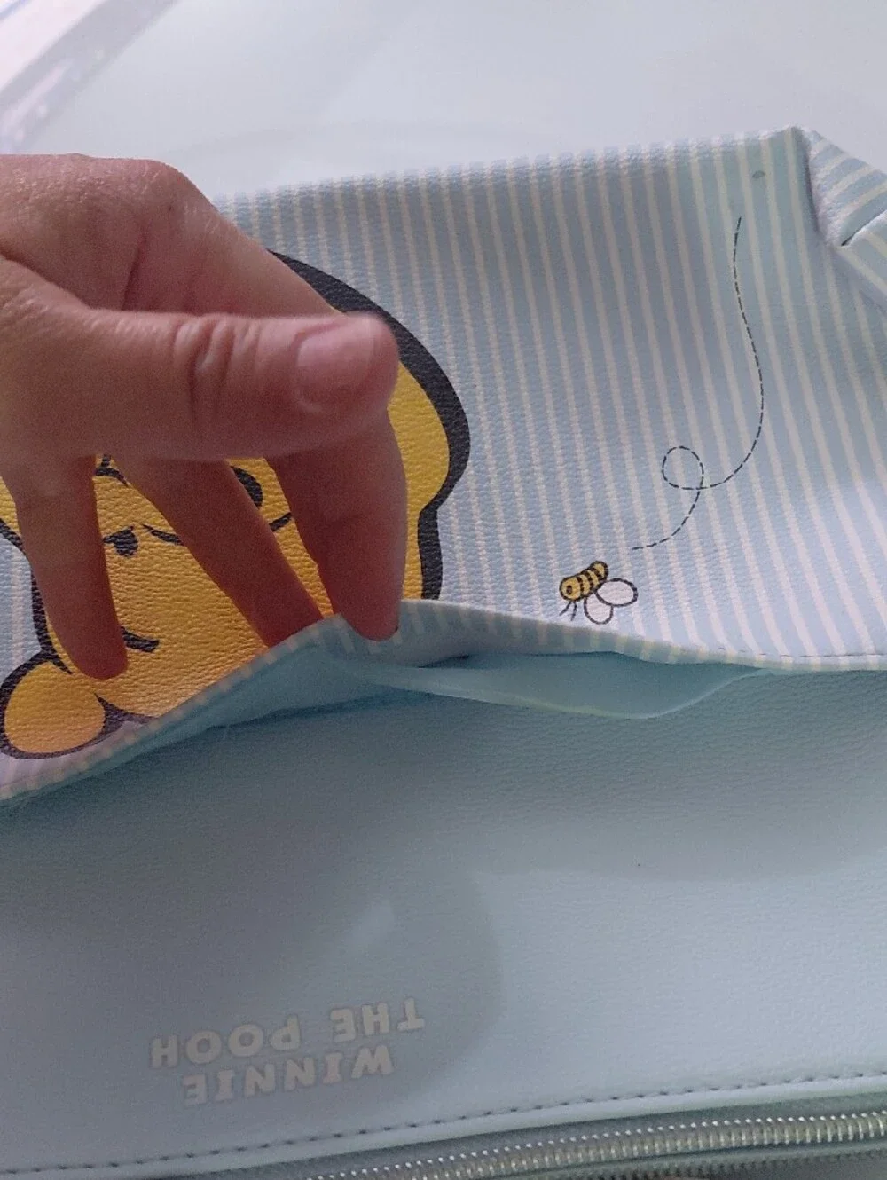Winnie the Pooh Blue Stripe Cosmetic Pouch Set